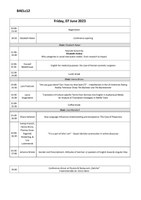 BAELc12 Conference Program