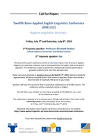 BAELc12 Call for Papers