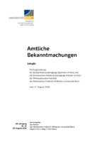 Examination regulations "M.A. Applied Linguistics" for students enrolled in the M.A. in 2018 or after (in German)