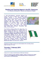 Workshop "Reading and Teaching Nigeria in the EFL Classroom" 2019