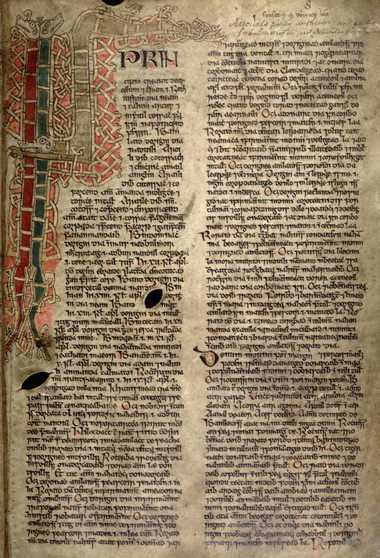 Book of Ballymote (AD 1390), fol. 8 recto