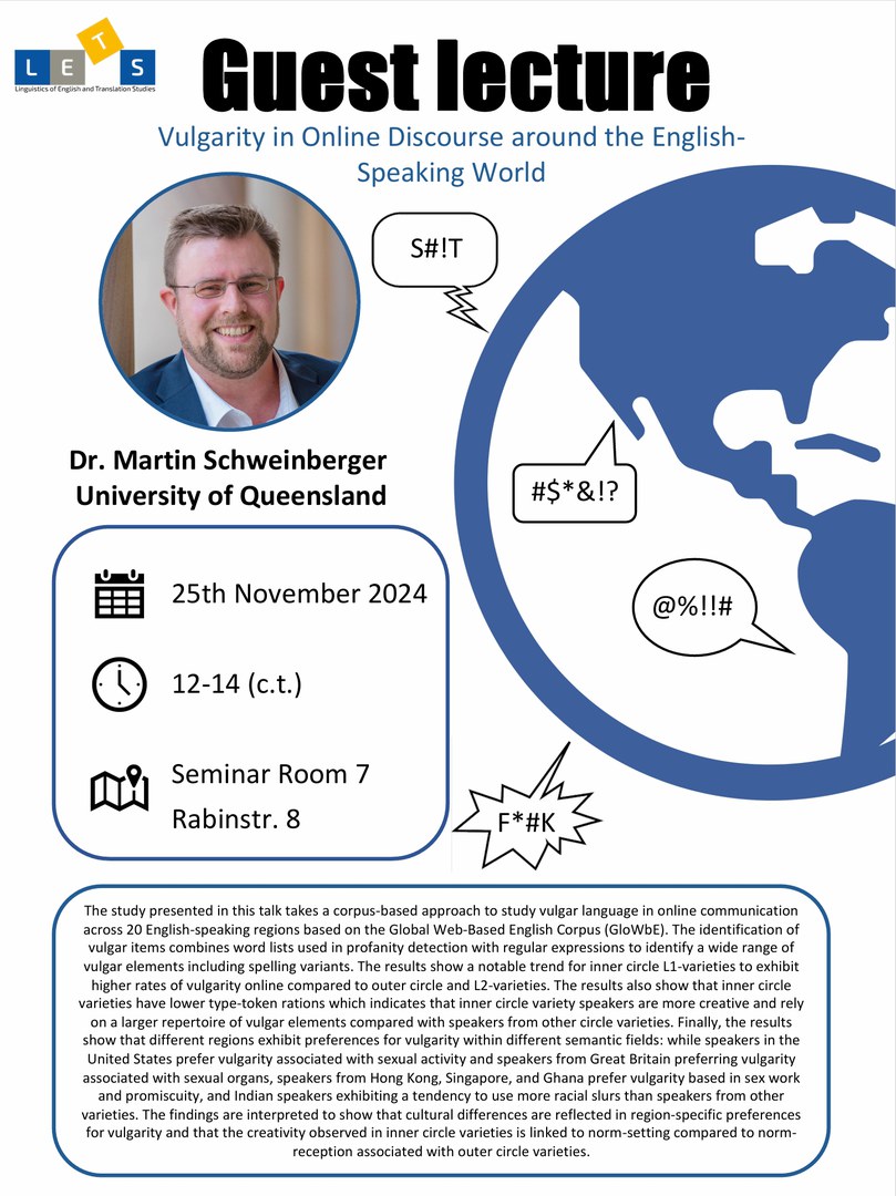 Guest Lecture by Dr. Martin Schweinberger