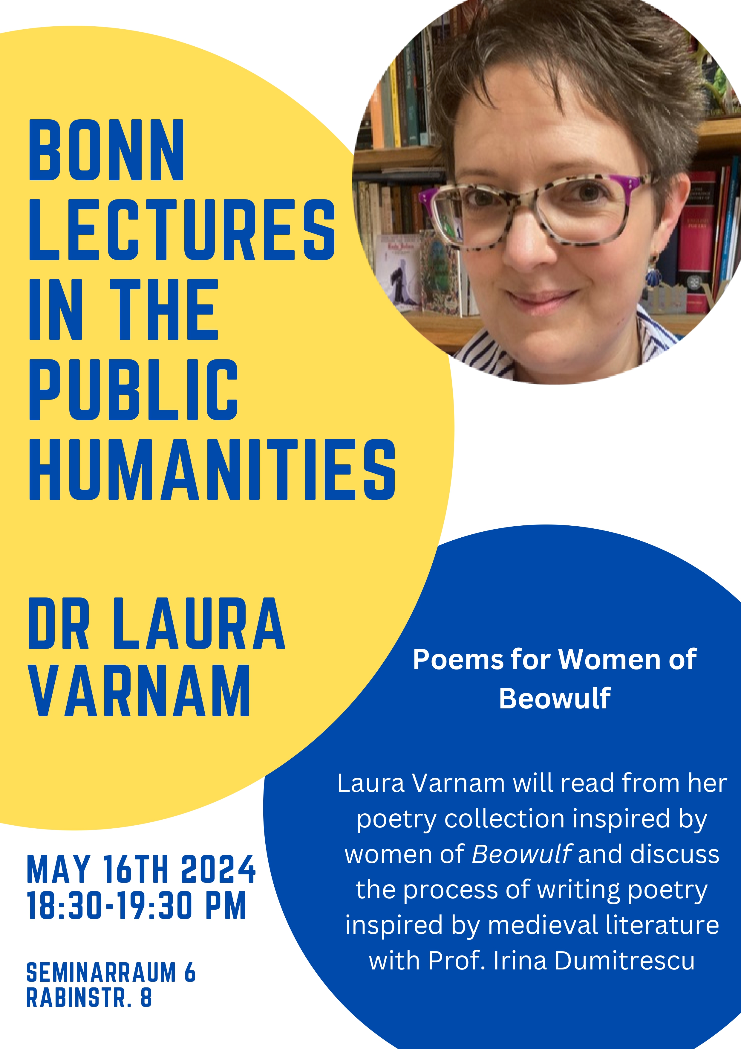 Poster Bonn Lectures in the Public Humanities Laura Varnam